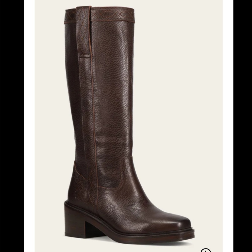 Frye dark brown Kate pull on boots